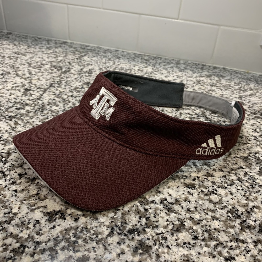 Texas A&M Aggies Hat Cap Strap Back Mens One Size Maroon NCAA Football Adidas